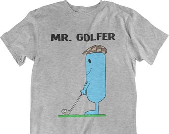 MR GOLFER - Mens Golf Organic Cotton T-Shirt Sustainable Gift For Him