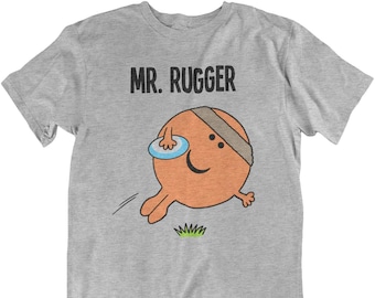 MR RUGGER - Mens Rugby Organic Cotton T-Shirt Sustainable Gift For Him