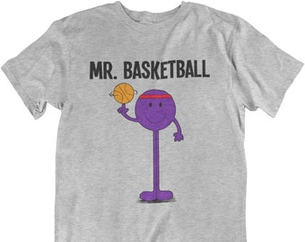 Mr Basketball - T-shirt en coton biologique Cadeau Durable Homme Cadeau Durable