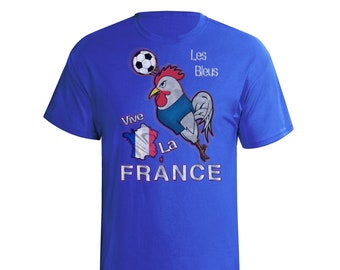 FRANCE Football Mascot T-Shirt, Mens Womens Kids World Cup 2026