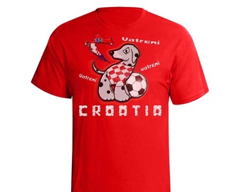 CROATIA Football Mascot T-Shirt, Mens Womens Kids World Cup 2026