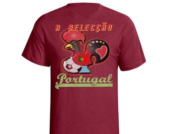 PORTUGAL Football Mascot T-Shirt, Mens Womens Kids World Cup 2026