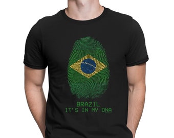 BRASILIEN Es ist in meiner DNA Fingerabdruck-T-Shirt, Herren Fußball WM 2026