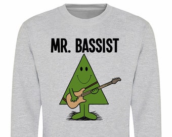 MR Bassist Kids Sweatshirt, Premium Quality Christmas Bass Guitar Gift For Boys