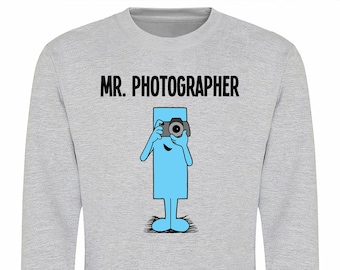 MR Photographer Kids Sweatshirt, Premium Quality Christmas Gift For Boys