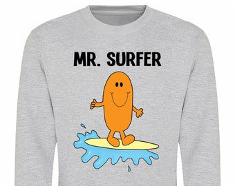 MR Surfer Kids Sweatshirt, Premium Quality Christmas Surfing Gift For Boys