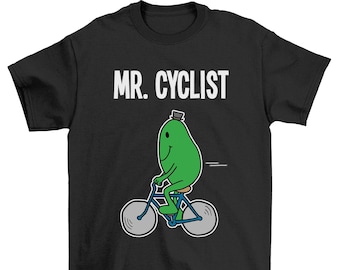 Mr Cyclist T-Shirt Mens Cycling Gift, Premium Quality Stanley Stella Organic Cotton