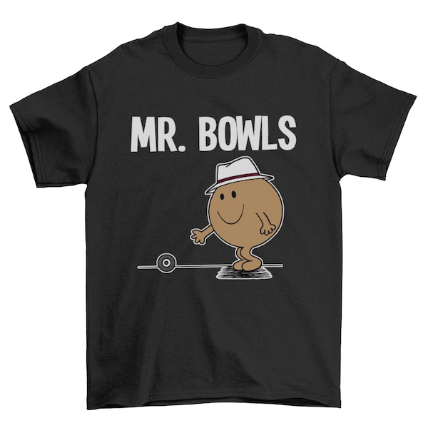 Mr Bowls - Lawn Bowling Mens T-Shirt, Premium Quality Stanley Stella Organic Cotton