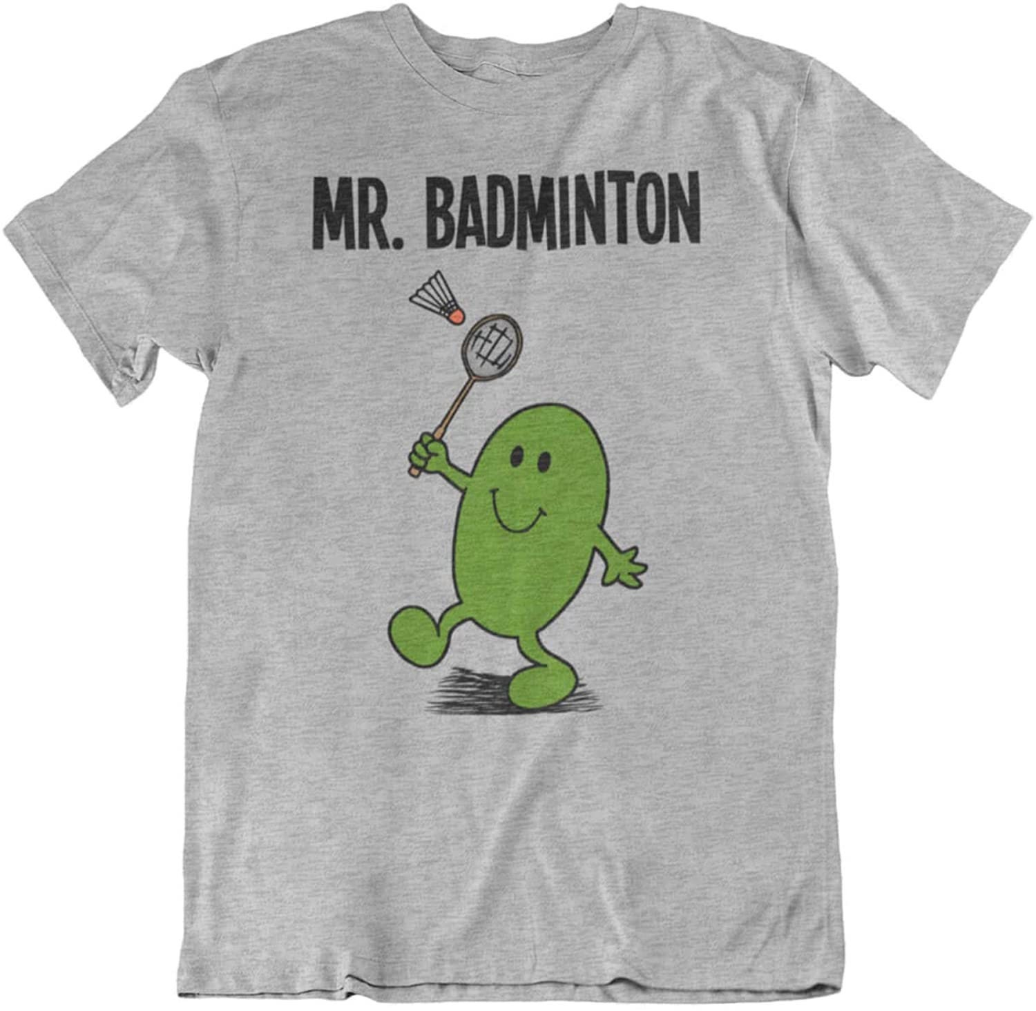 Mr Badminton - Mens Sport Organic Cotton T-Shirt Sustainable Gift For Him