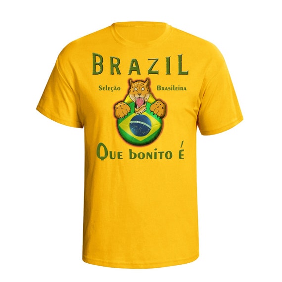 BRASIL Camiseta de fútbol Insignia del nombre del país, Hombre Mujer Niños  Camiseta de algodón orgánico Regalo sostenible -  México