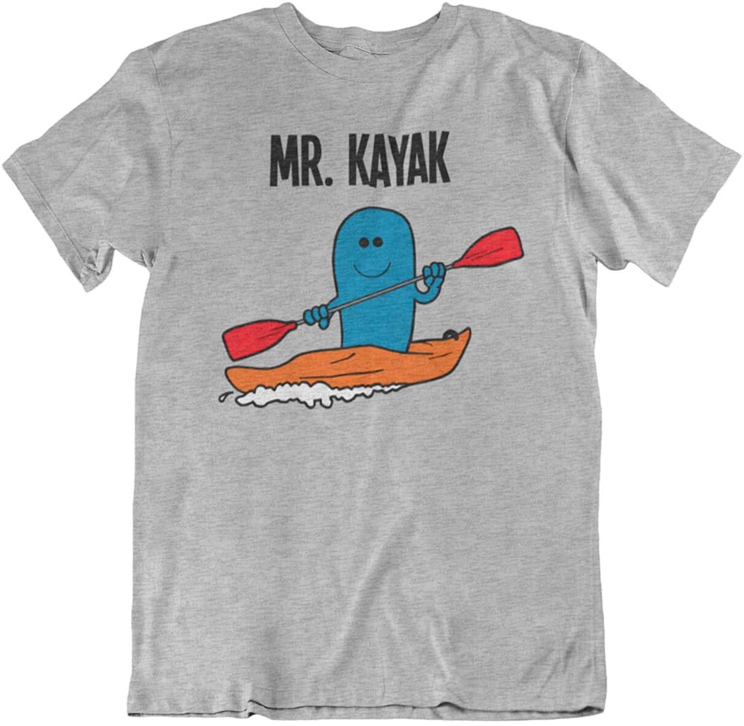 Image of Mr Kayak - Mens Kayaking Organic Cotton T-Shirt Christmas Gift For Him