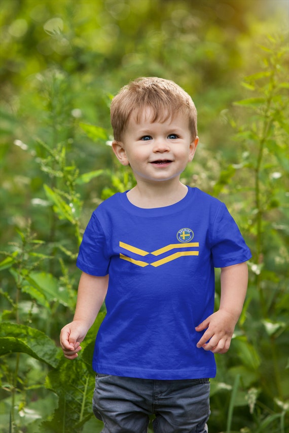 BABY SUECIA Camiseta de fútbol, Niños Niñas Bebés Unisex Fit Kit Strip  Regalo sostenible Algodón orgánico -  México