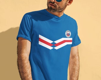 Mens Slovakia Football T-Shirt, New Style Retro Strip Sustainable Gift, Organic Cotton