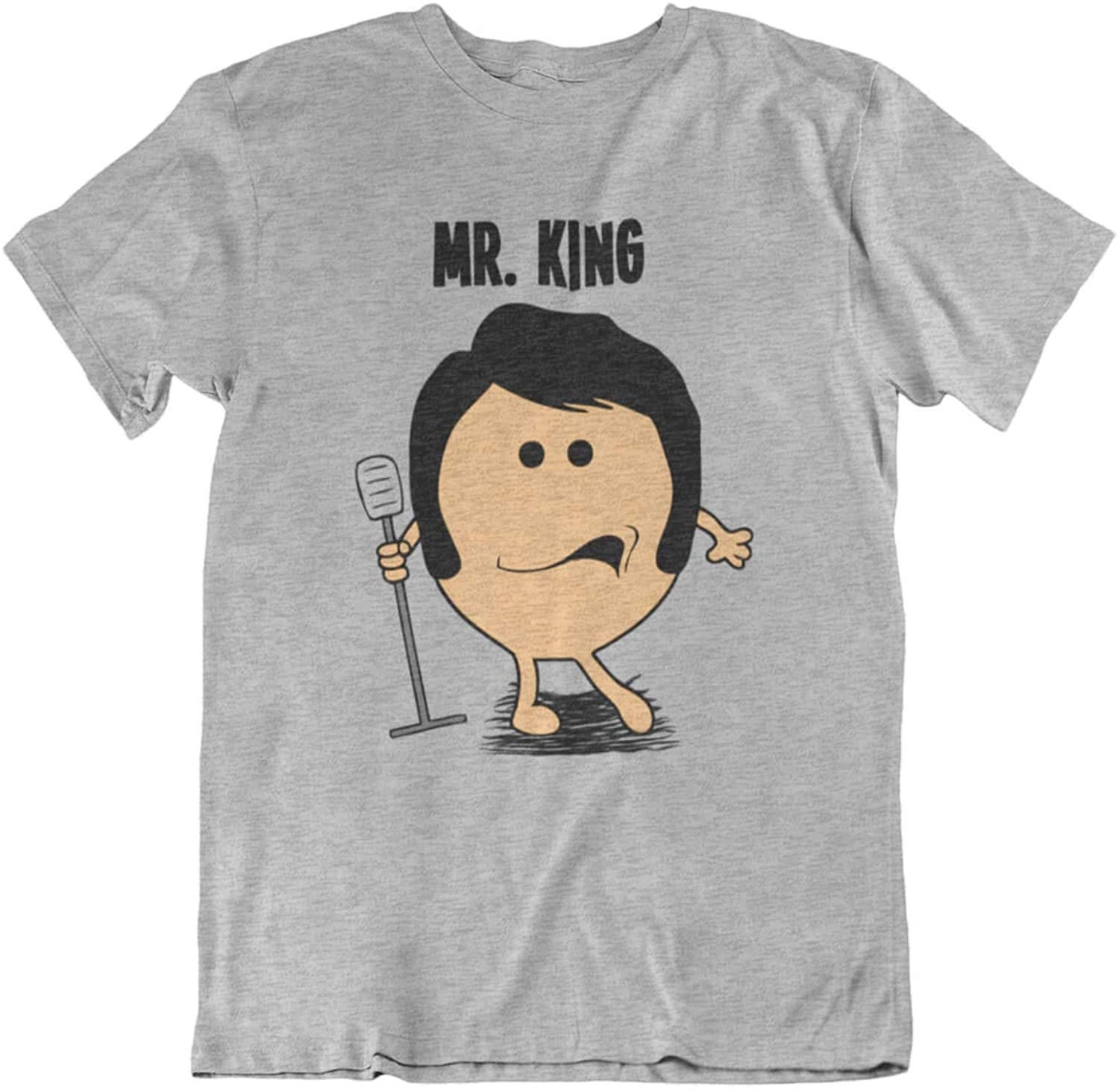 Image of Mr King - Mens Classic Music Inspired Gift Organic Cotton T-Shirt
