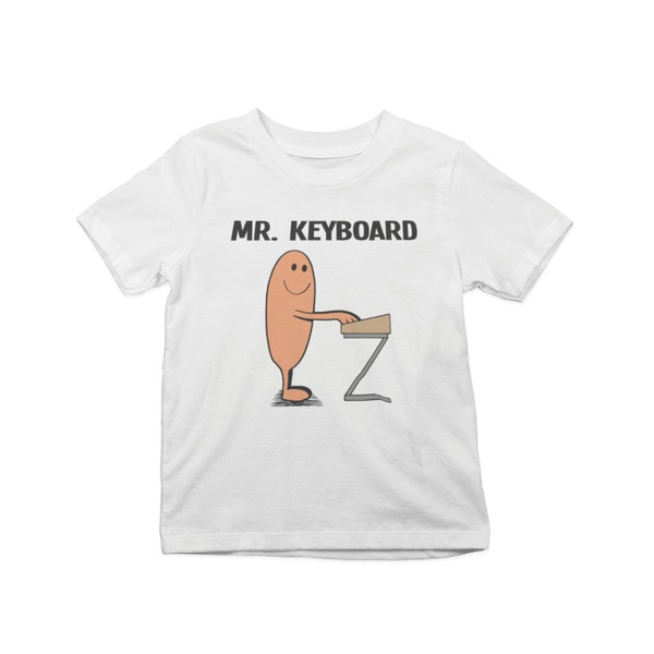 MR Keyboard Kids T-Shirt Organic Cotton, Sustainable Gift Musician Gift For Boys