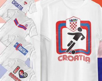 Volwassenen of kinderen, keuze uit KROATI Regular Fit voetbal-T-shirts WK 2026