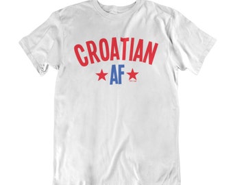 CROATIAN AF - Croatia Football Top T-shirt Euro Shipping World Cup 2026