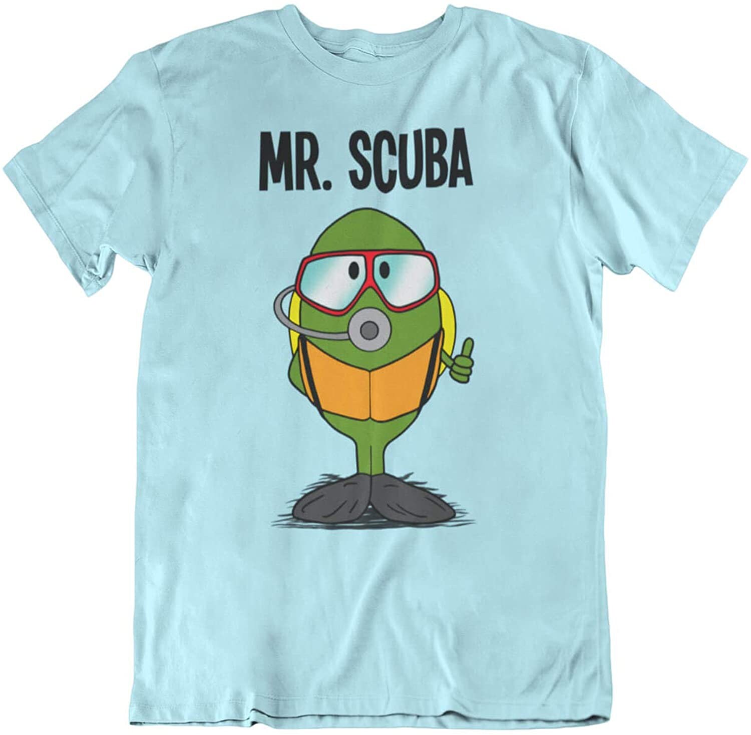 Image of Mr Scuba - Mens Scuba Diving Organic Cotton T-Shirt Christmas Gift For Him