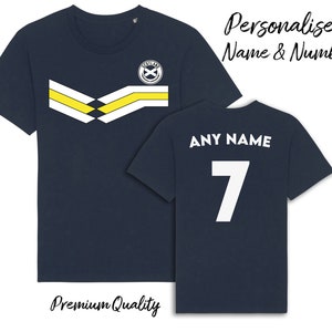 Scotland Personalised Strip T-Shirt, Name/Number World Cup 2026 Family  Football
