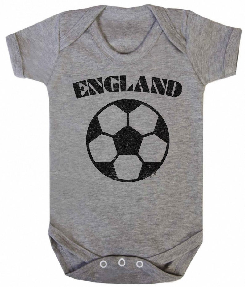 ENGLAND Boys Girls Football Unisex BABYGROW Vest World Cup 2019 Basic Retro