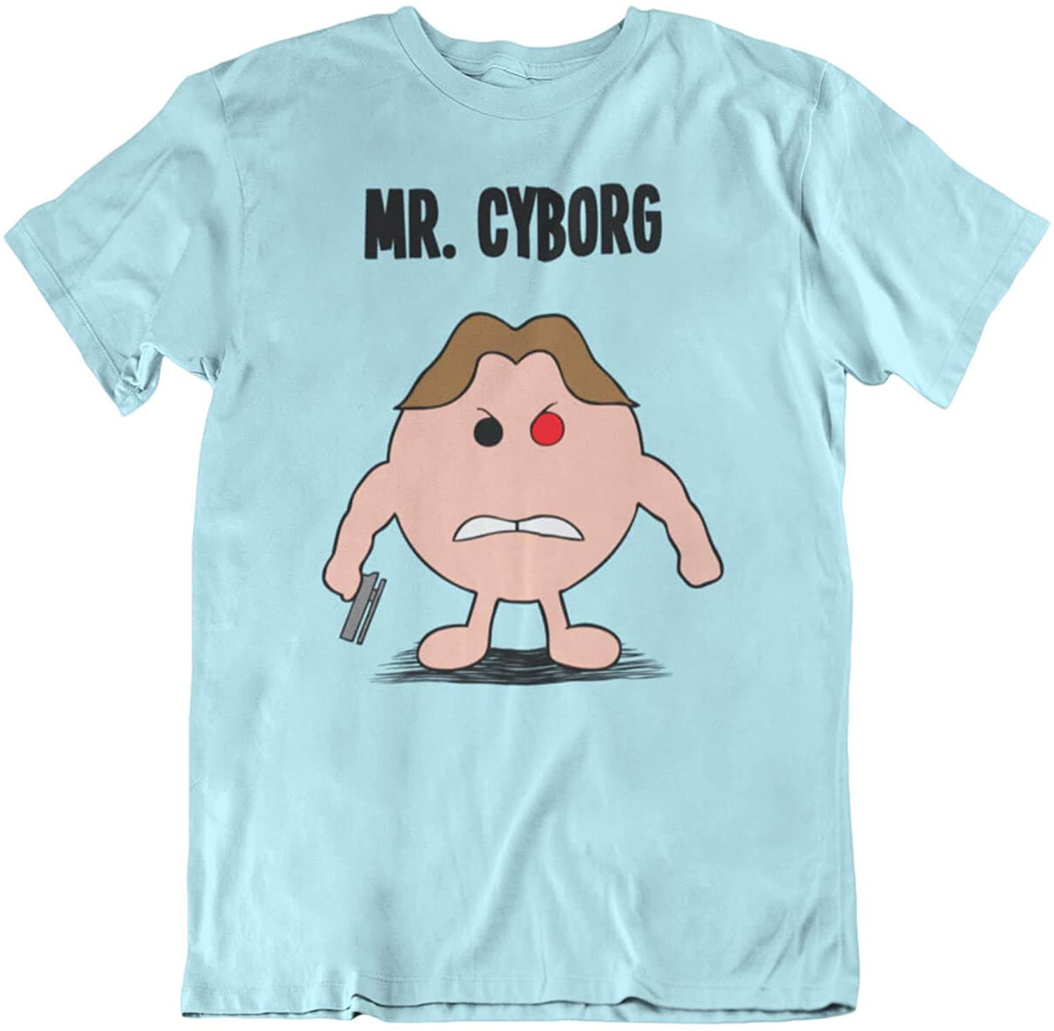 Image of Mr Cyborg - Mens Classic Movie Inspired Gift Organic Cotton T-Shirt