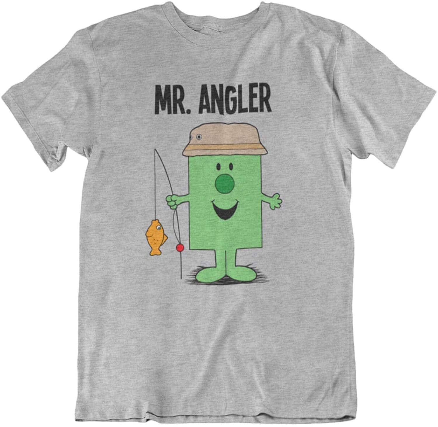 Image of Mr Angler - Mens Fishing Organic Cotton T-Shirt Christmas Gift For Him