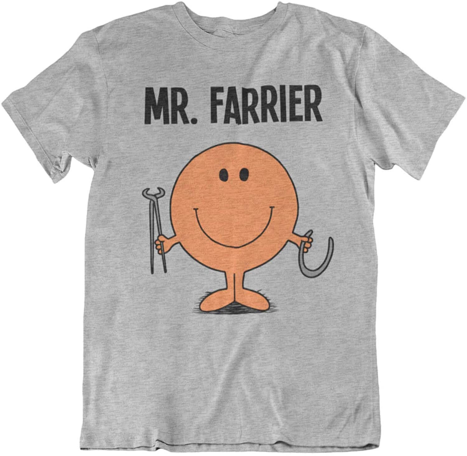Image of Mr Farrier - Mens Occupation Organic Cotton T-Shirt Christmas Gift For Him