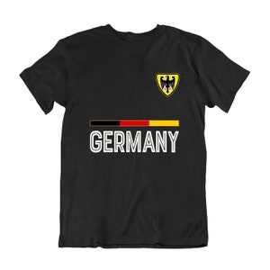 Adults or Kids GERMANY Country Flag Strip Badge Football T-Shirt World Cup 2026