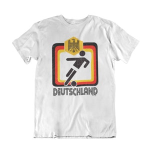 GERMANY DEUTSCHLAND Football Mens T-Shirt, Retro Square 2022 Design, Patriotic Gift