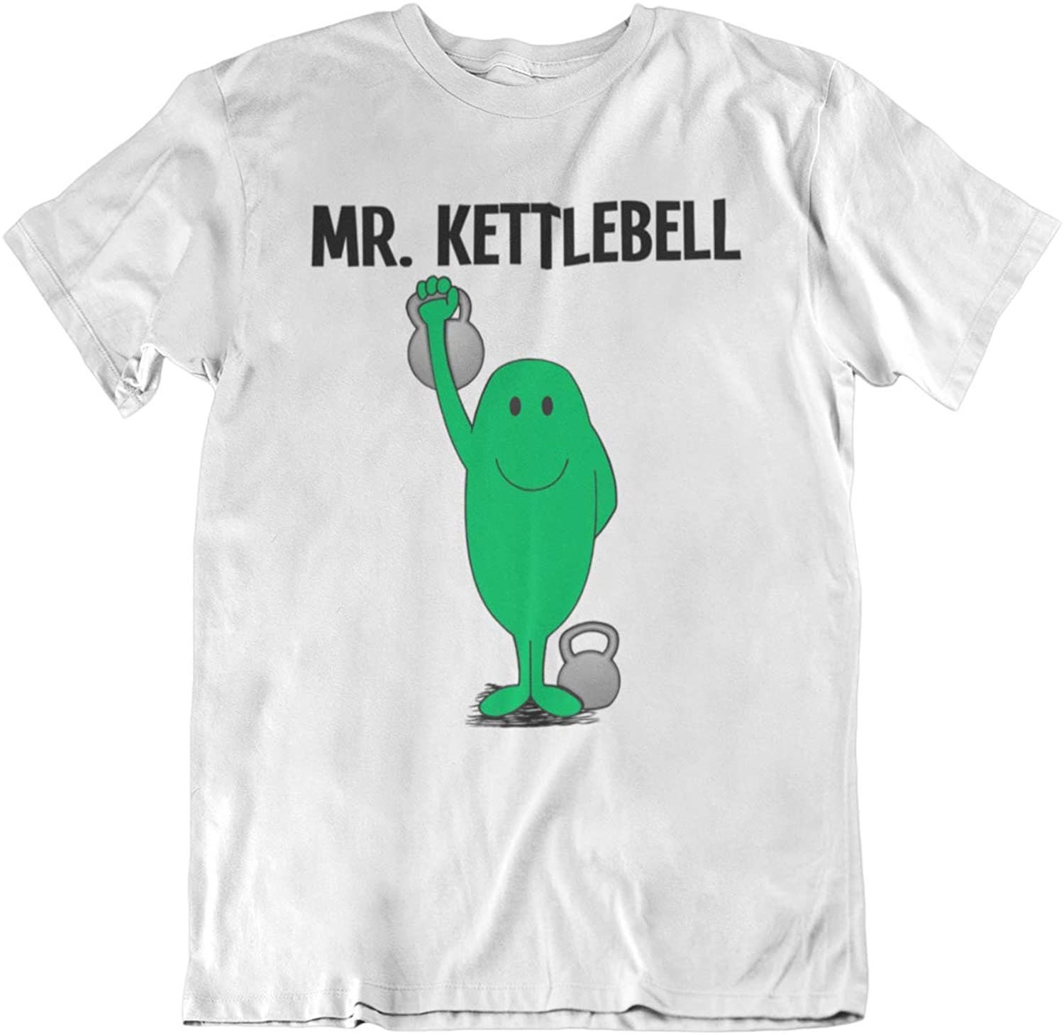Image of Mr Kettlebell - Mens Sports Fitness Hobbie Gift Organic Cotton T-Shirt