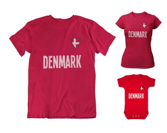 TeeStars Denmark Soccer/Football Team 2016 Fans Singlet 