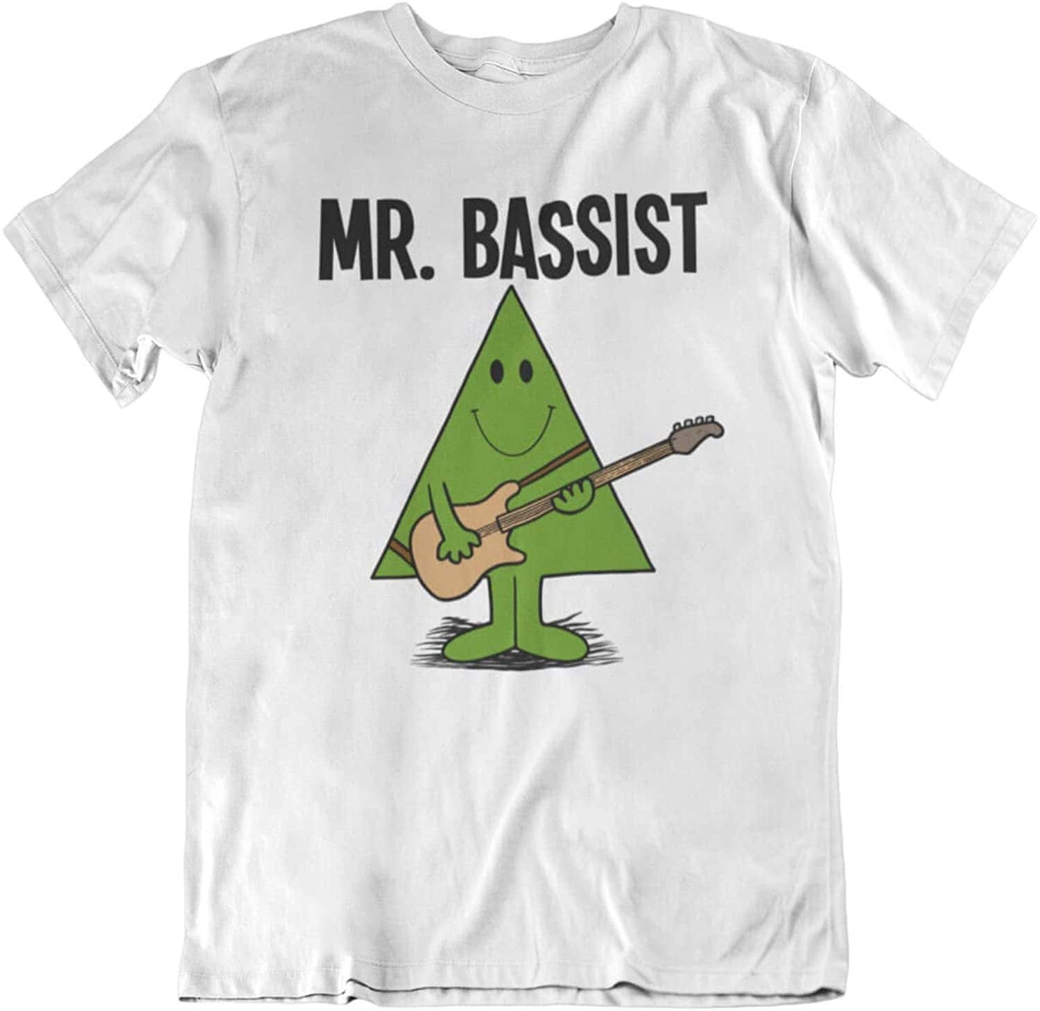Image of Mr Bassist - Mens Musician Organic Cotton T-Shirt Christmas Gift For Him Bass Player