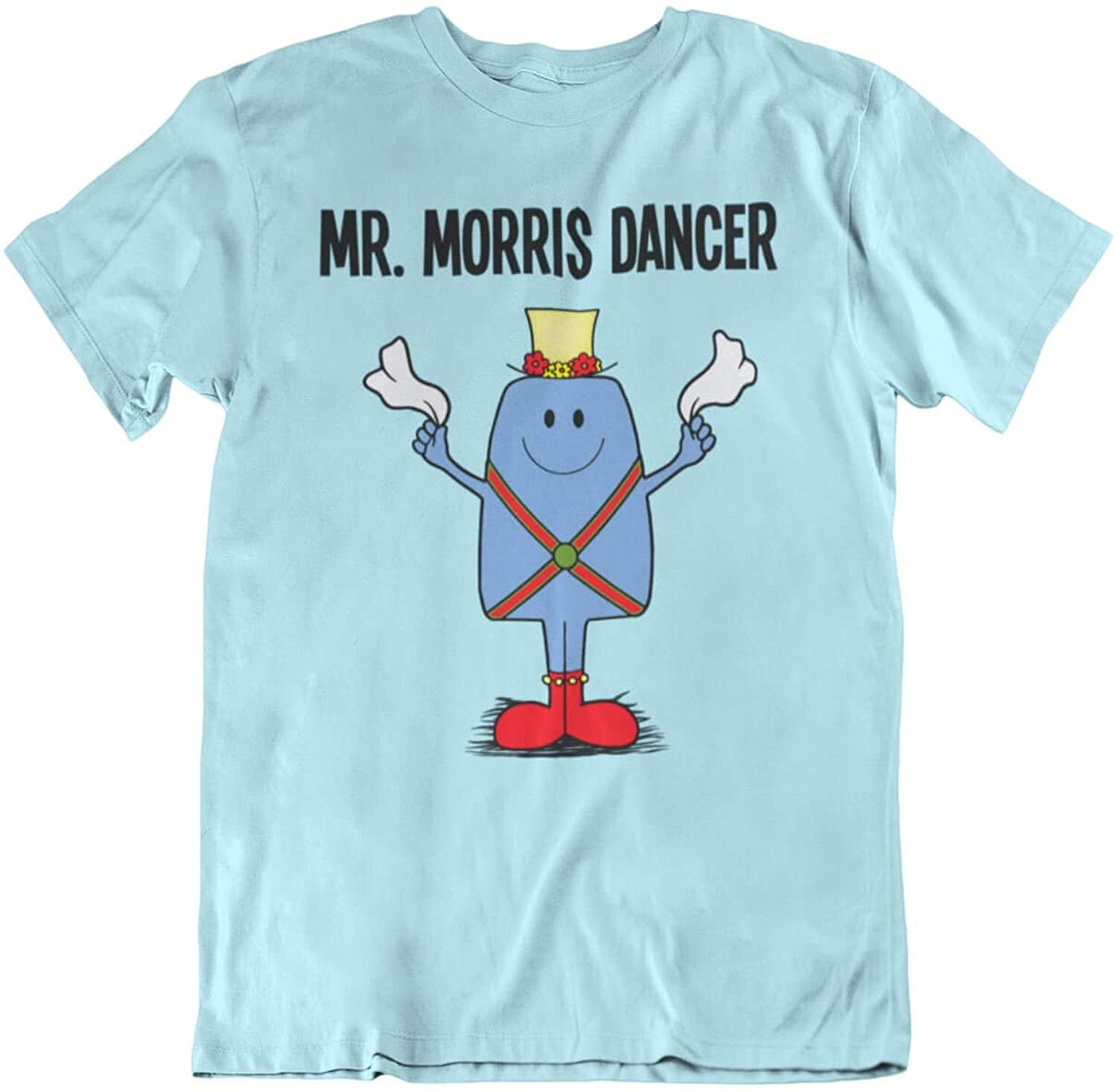 Image of Mr Morris Dancer - Mens Dancing Organic Cotton T-Shirt Christmas Gift For Him