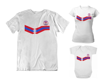 Kroatien fotbolls-T-shirt, Vuxna Barn Baby, Ny Stil Retro Strip VM 2026