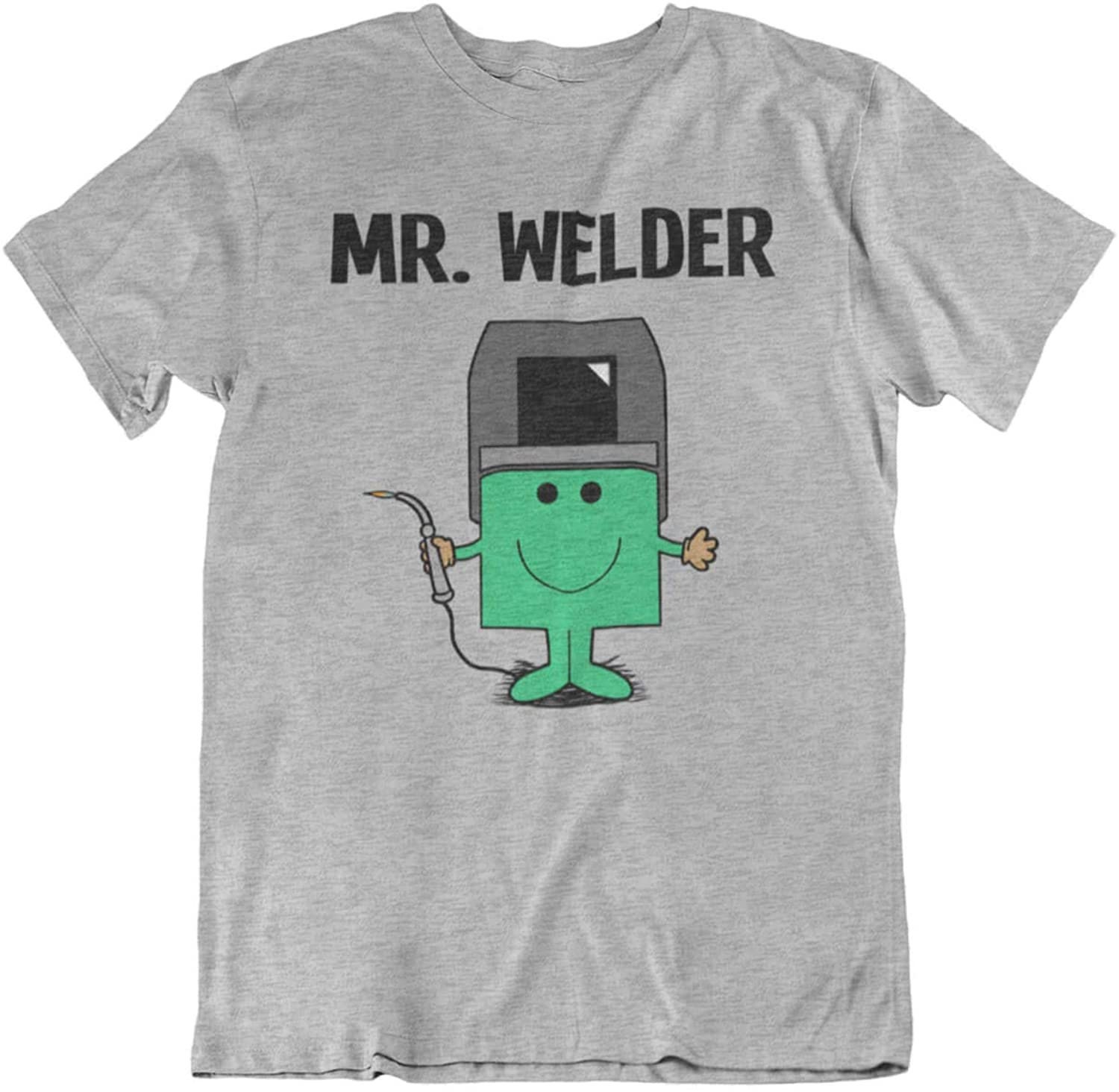 Mr Welder - Mens Welding Organic Cotton T-Shirt Sustainable Gift For Him