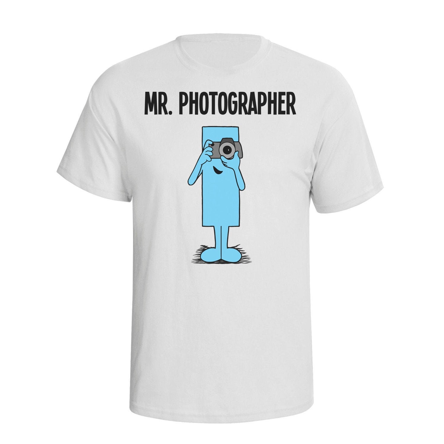 Image of Mr Photographer - Mens Occupation Organic Cotton T-Shirt Christmas Gift For Him