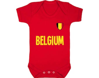 Belgien Baby-Grow-Fußball-Kit, Bodysuit WM 2026