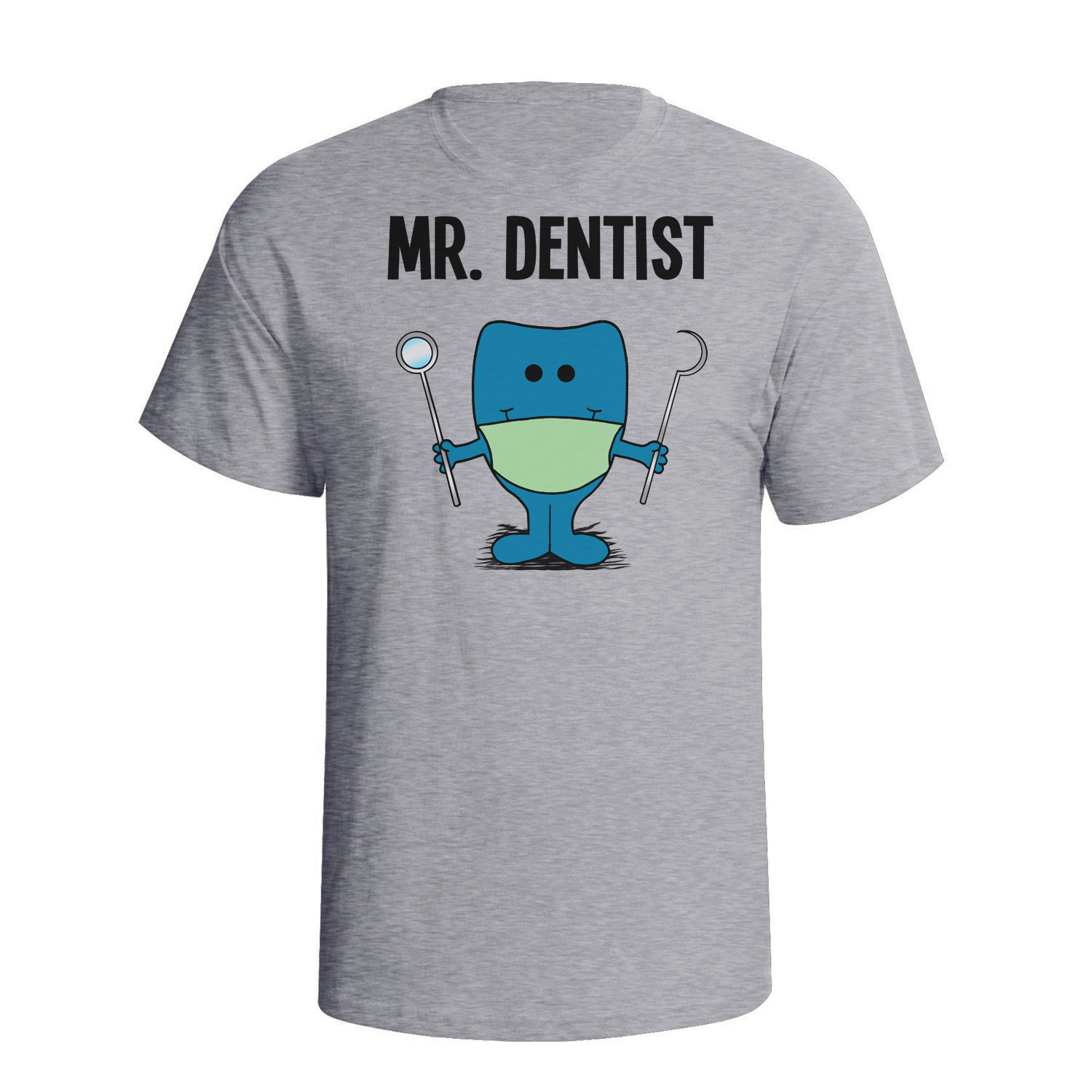 Image of Mr Dentist - Mens Occupation Organic Cotton T-Shirt Christmas Gift For Him
