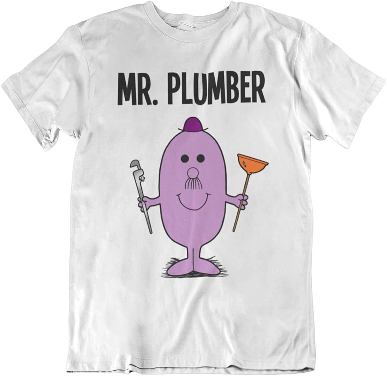 Image of Mr Plumber - Mens Occupation Organic Cotton T-Shirt Christmas Gift For Him