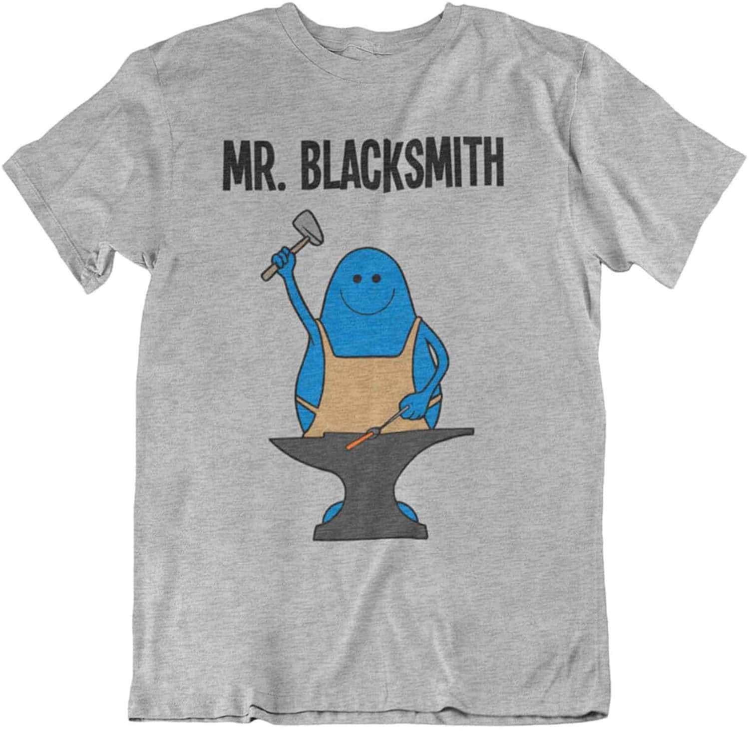 Image of Mr Blacksmith - Mens Occupation Organic Cotton T-Shirt Christmas Gift For Him
