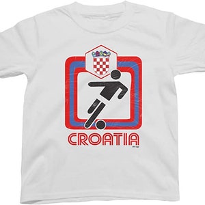 KROATIË Retro Square - Voetbal Top T-shirt Patriottische Gift