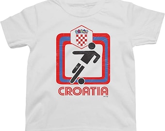 CROATIA Retro Square - Football Top T-shirt World Cup 2026
