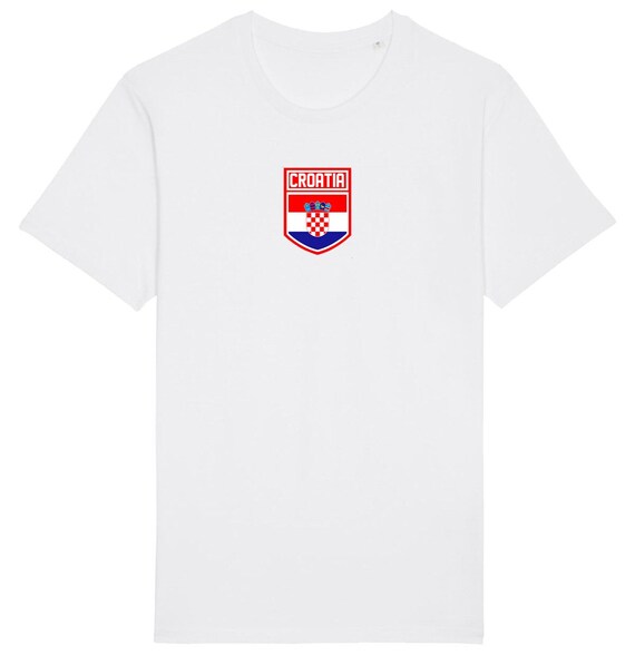 Croatia Flag Badge T-shirt, Adults Kids Baby Family Football