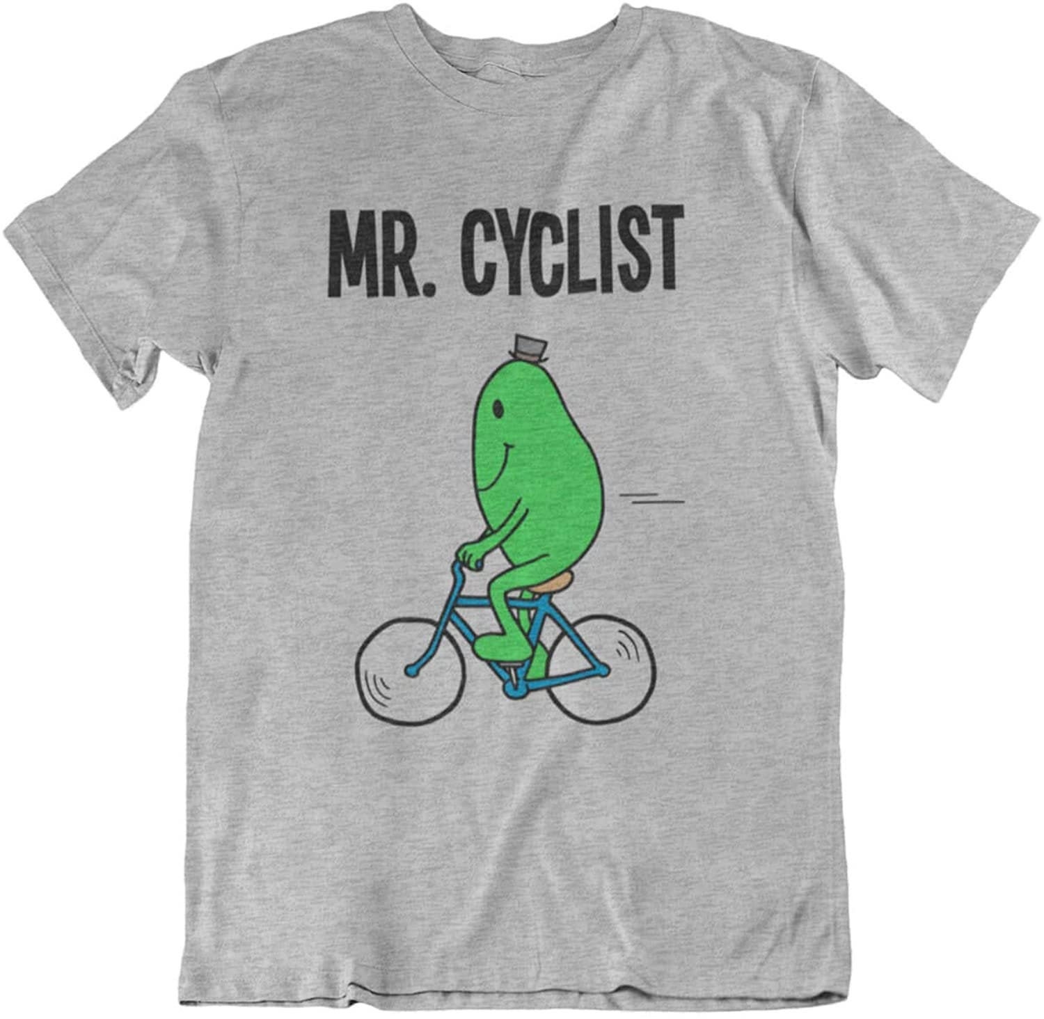 Image of Mr Cyclist - Mens Cycling Organic Cotton T-Shirt Christmas Bike Gift For Him