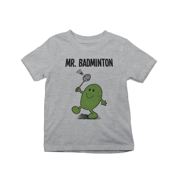 MR Badminton Kids T-Shirt Organic Cotton, Sustainable Gift For Boys
