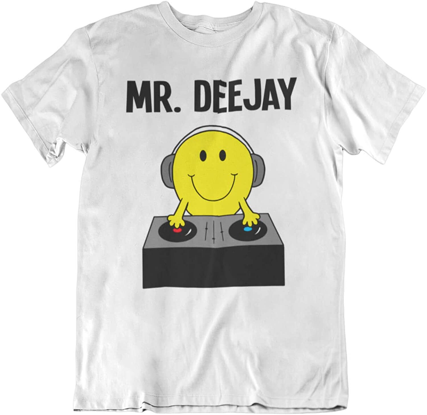 Image of Mr Deejay - Mens Occupation Music Dj Organic Cotton T-Shirt Christmas Gift For Him
