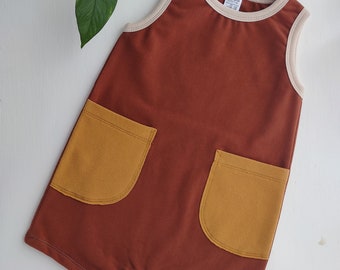Tank Romper - Earth tones - Sleeveless Baby Outfit