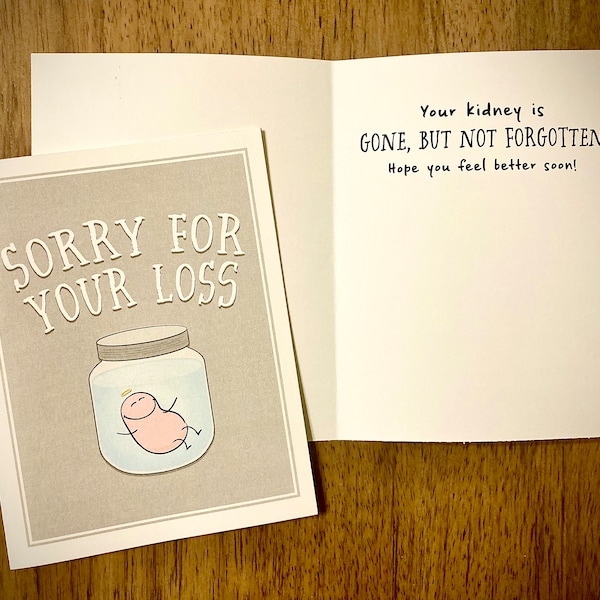 Get Well Soon - Kidney Removal Surgery - Printable Card - Digital Download (4.25" x 5.5")