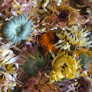 Organically Grown Calendula Flowers, Hand-Harvested with Love, 4 Ounces