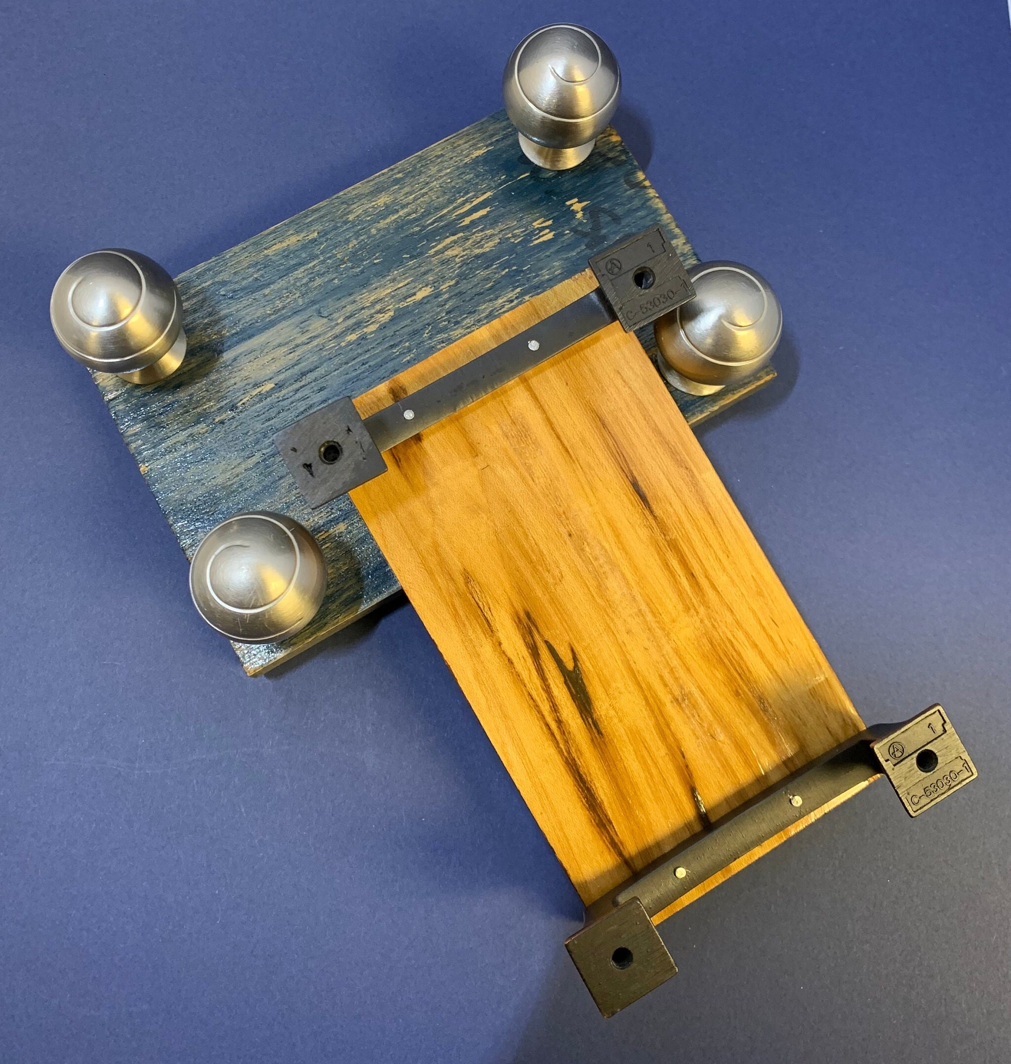 Table Risers and Stands, Repurposed Cabinet Wood and Drawer Pulls ...